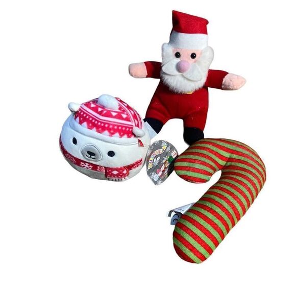Santa, Candy Cane, and Brooke Squishmallow, 3 Christmas plushies - Picture 7 of 15